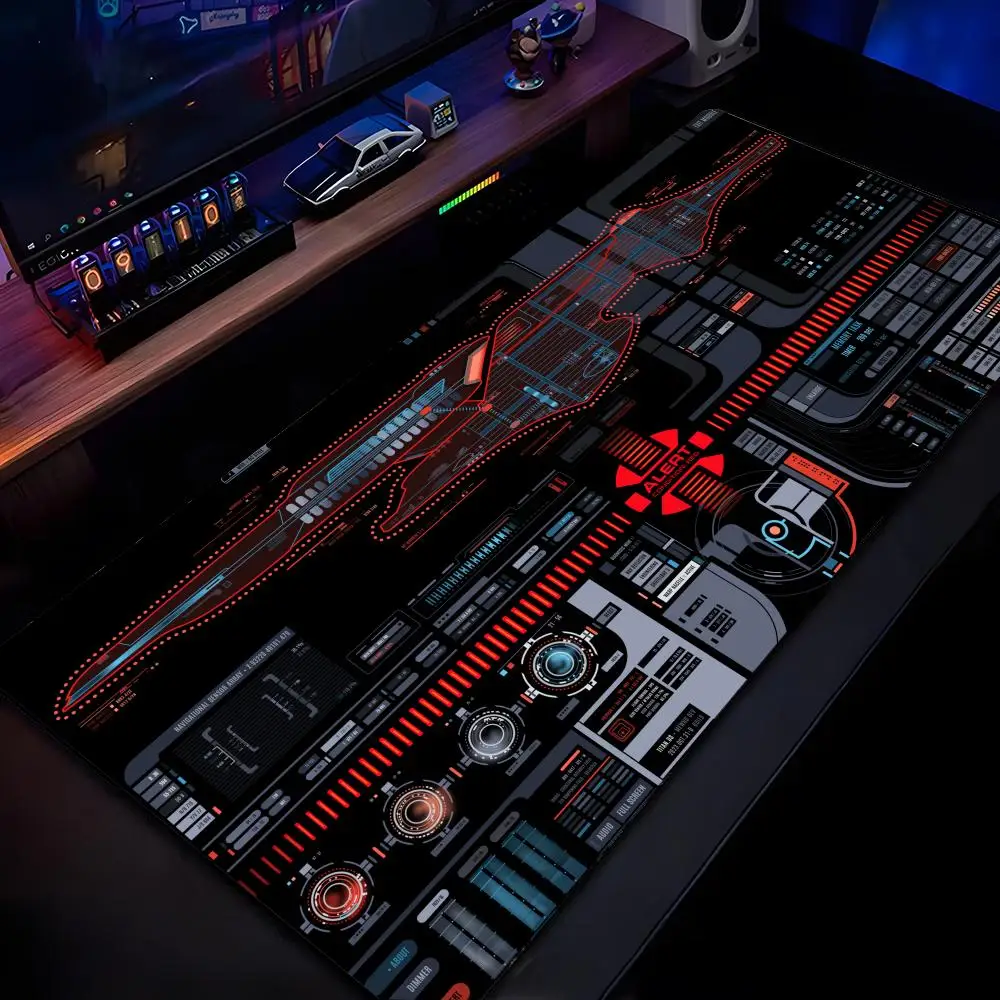 

Star Trek Mouse Pad Mousepad HD Printing Computer Gamers Locking Edge Non-slip Mouse Pad XXL90x40cm Keyboard PC Desk Pad