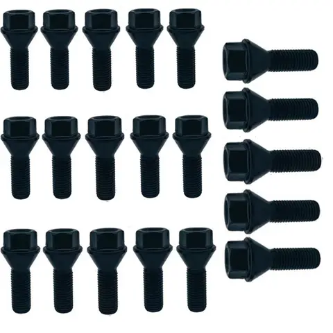 휠 러그 볼트 너트, M12 * 1.5mm, BMW E39 E46 E53 E60 E90 36136781150 36131095390 36136781150 36130141576 적합, 20 개