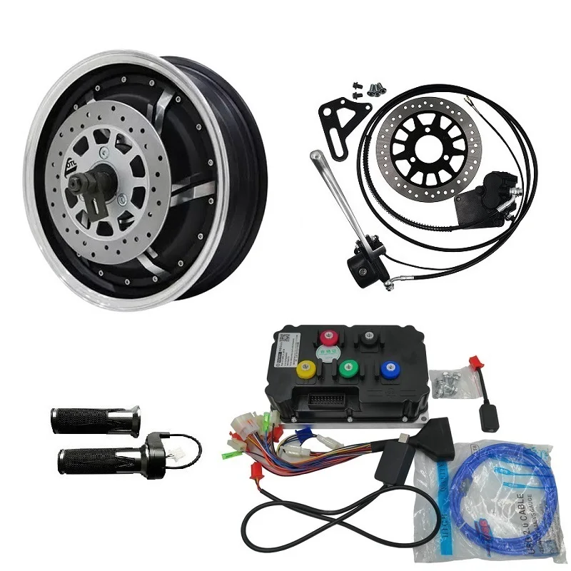 

QSMOTOR 13inch 8000W Electric Scooter Vehicle Wheel Motor Conversion Kits