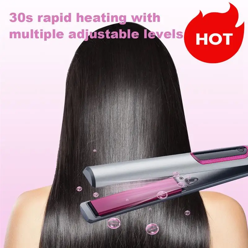 A01V-2 في 1 مكواة فرد الشعر وتجعيد الشعر لتصفيف أدوات تصفيف الشعر المسطحة