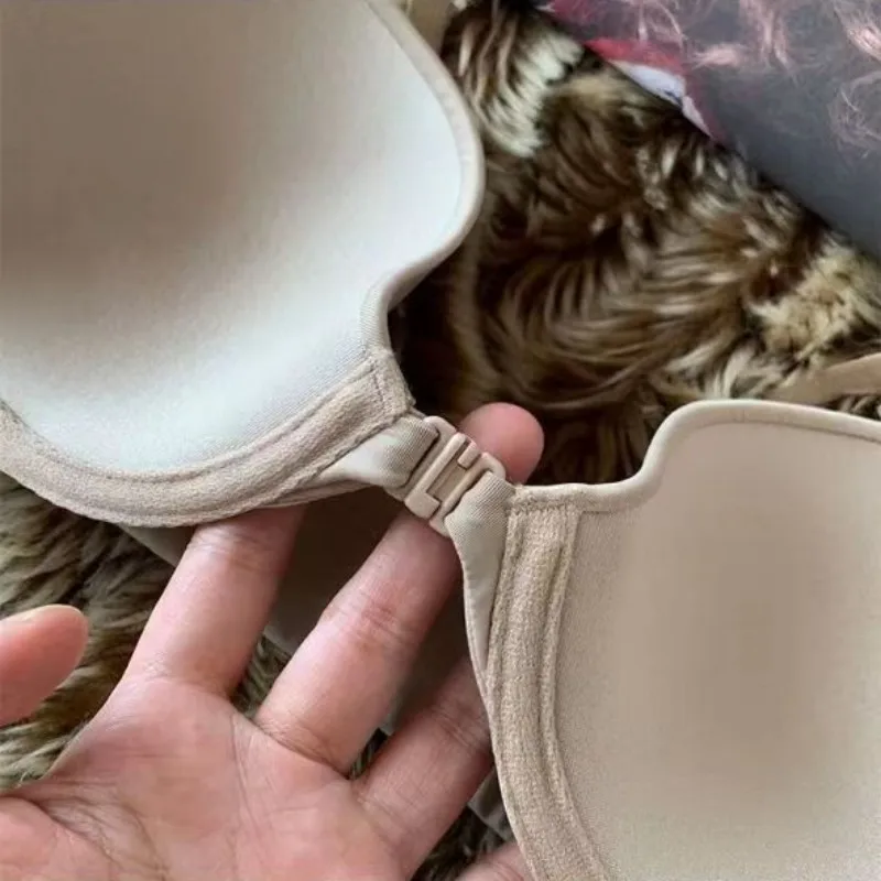 Front Closure Bras For Women Small Cup Bra Seamless Push Up Support Bra Thin Soft Underwear Female Sexy Lingerie Intimate