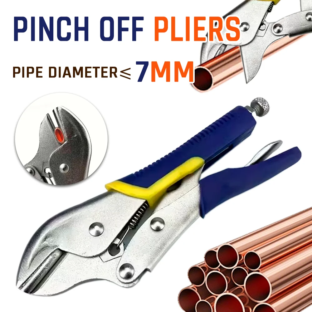 

Плоскогубцы типа B, плоскогубцы для герметизации труб холодильного оборудования, позволяют сплющивать и герметизировать трубы для предотвращения утечки хладагента, подходят для медных труб диаметром менее 7 мм.