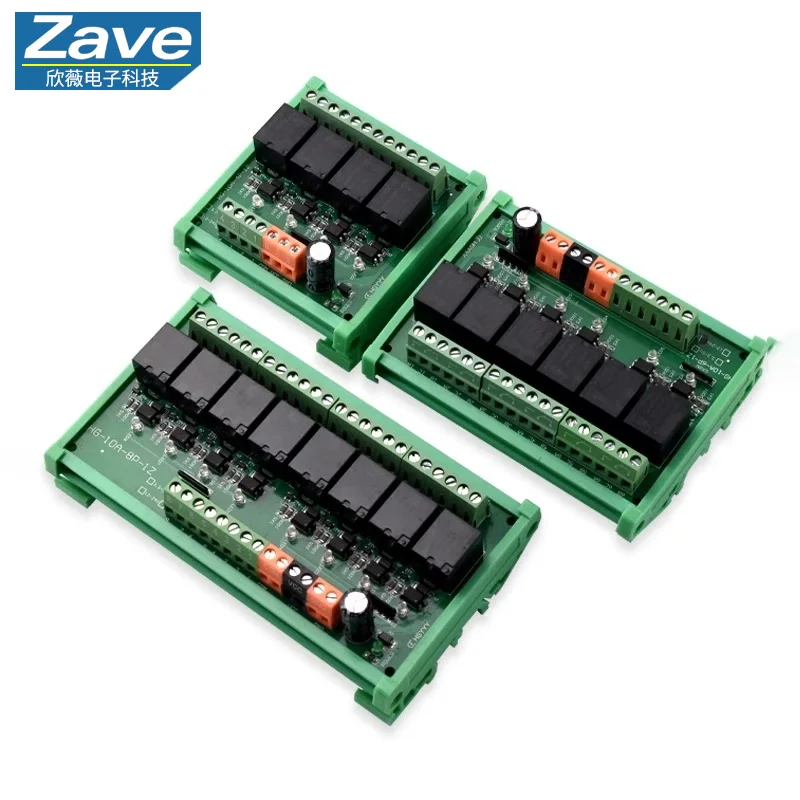 Optocoupler Isolation Relay Module 3.3V 5V 12V 24V IO Card MCU PLC Signal Amplifier Board