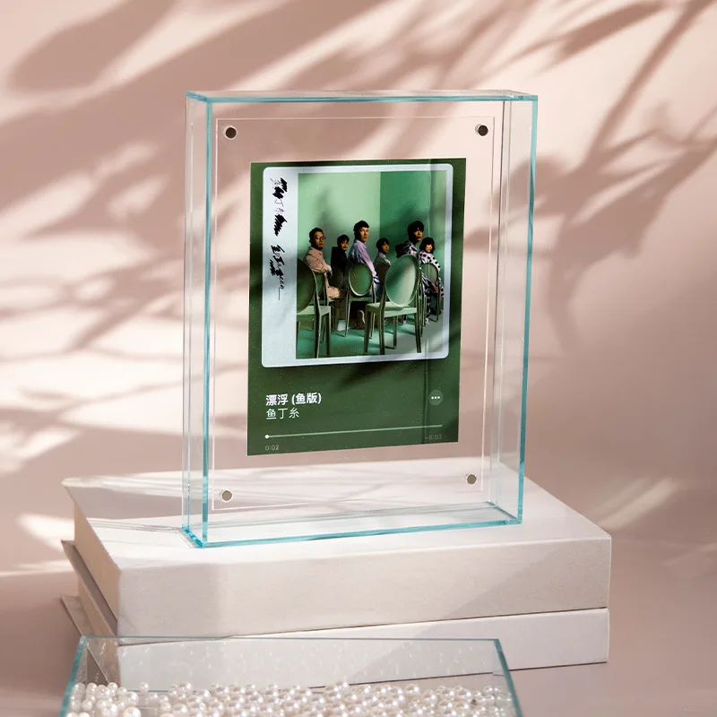 Acrylic Translucent Photo Frame for Ambient Pendulum, Wall Decoration, Hollow Picture Frame for Wedding Photo, ID Photo,Painting