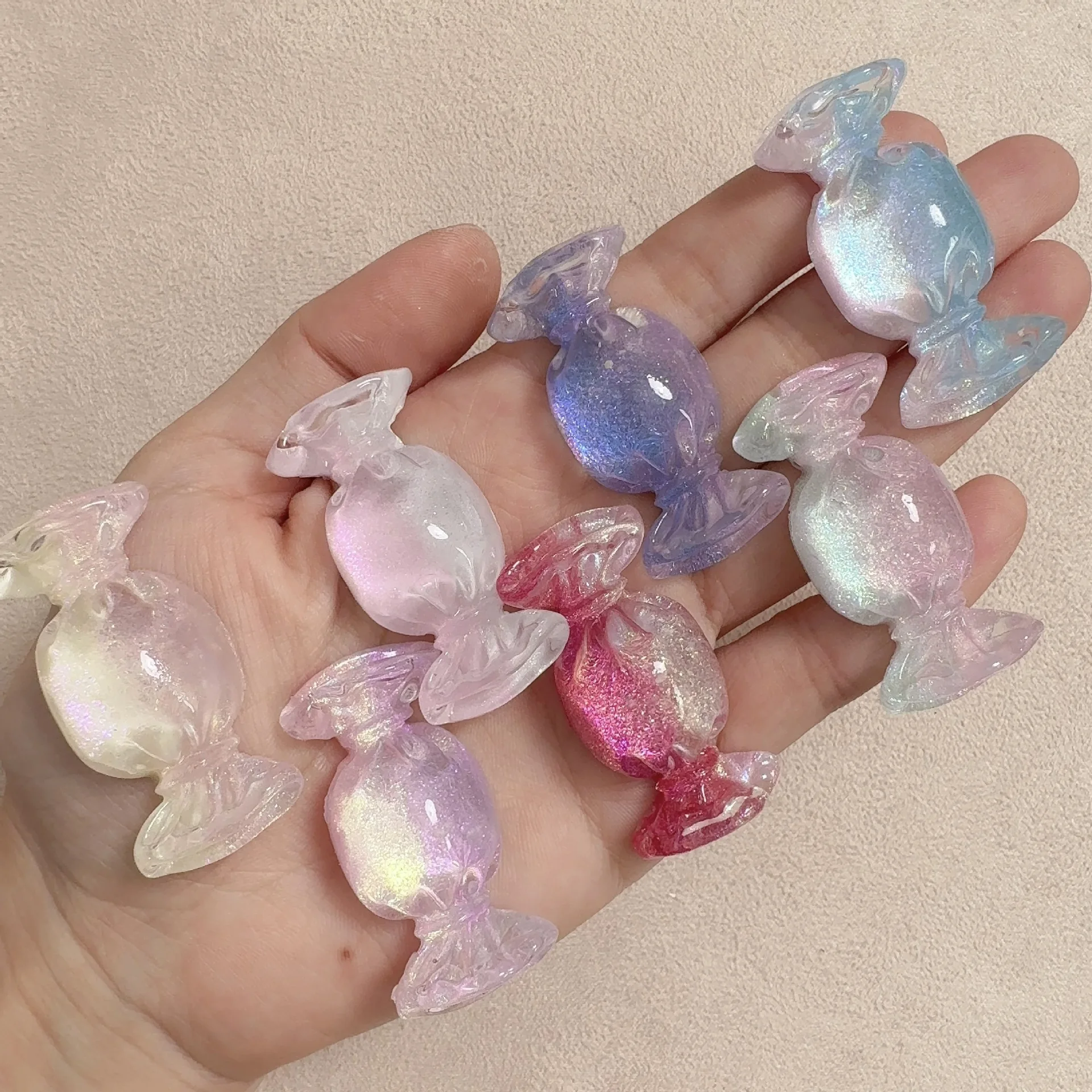 500 Yards 46MMX21MM Luminous Candy Resin DIY Hair Accessories Handmade Home Decoration Decoration Material