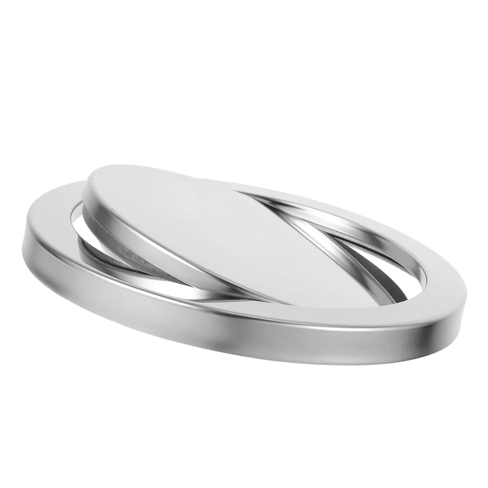 

Крышка для мусорного ведра из нержавеющей стали, круглая, с откидным механизмом, для кухни, ванной, офиса, сменная