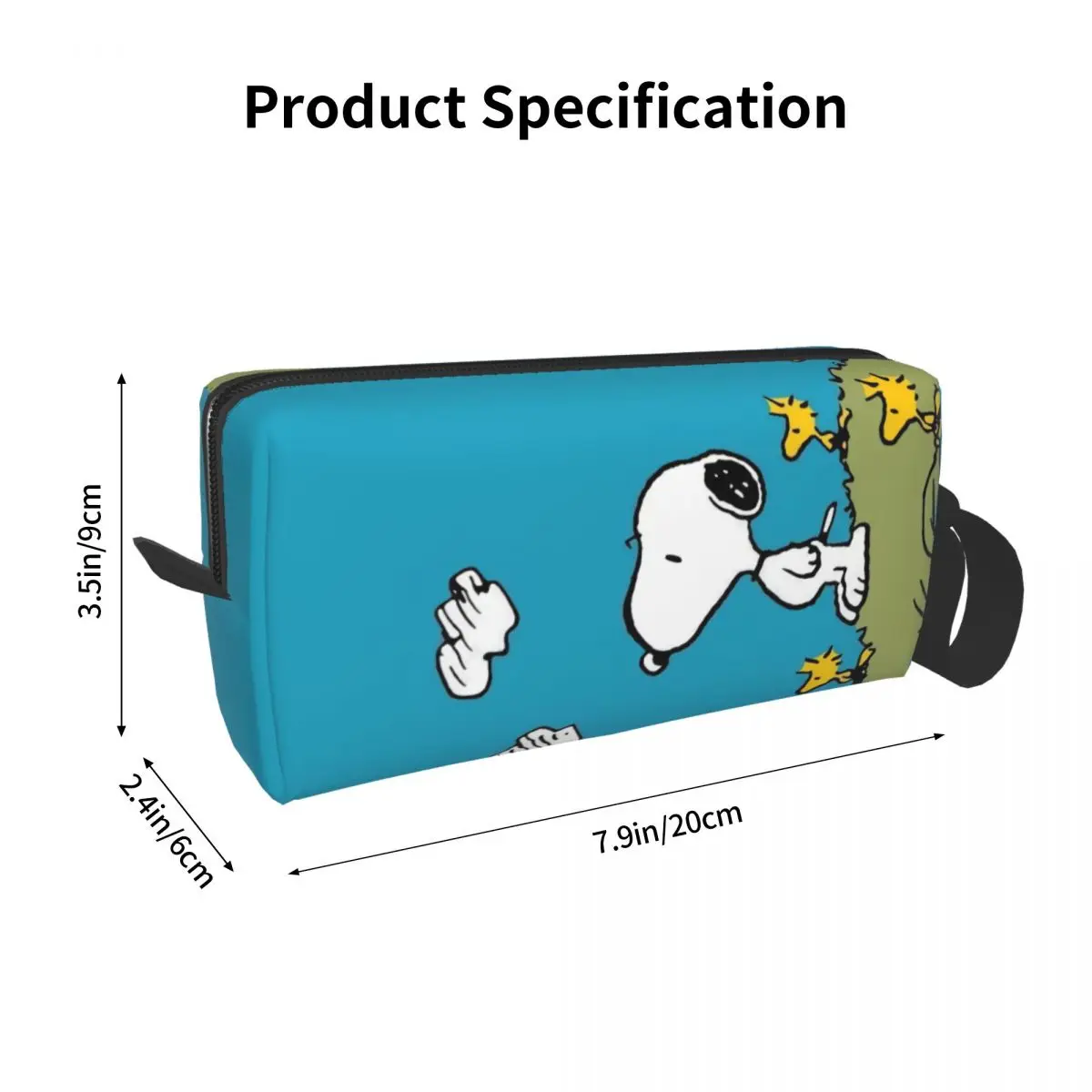 Custom Snoopy And The Birds Toiletry Bag Women Disney Cosmetic Makeup Organizer Lady Beauty Storage Dopp Kit Box