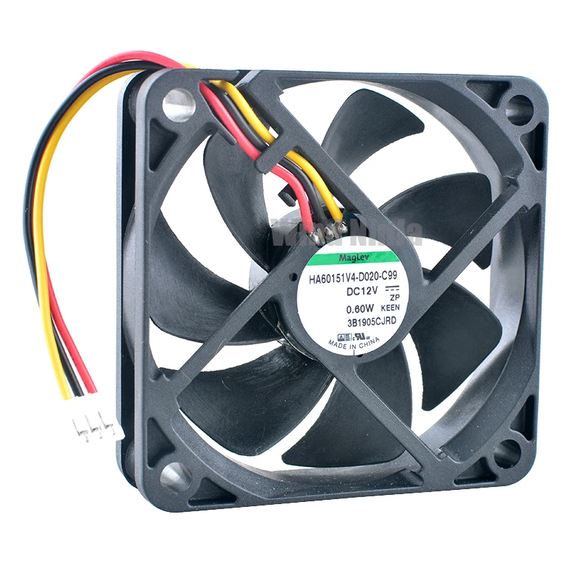 HA60151V4-D020-C99 6cm 60mm fan 60x60x15mm DC12V 0.60W quiet axial fan cooling fan for projector power supply