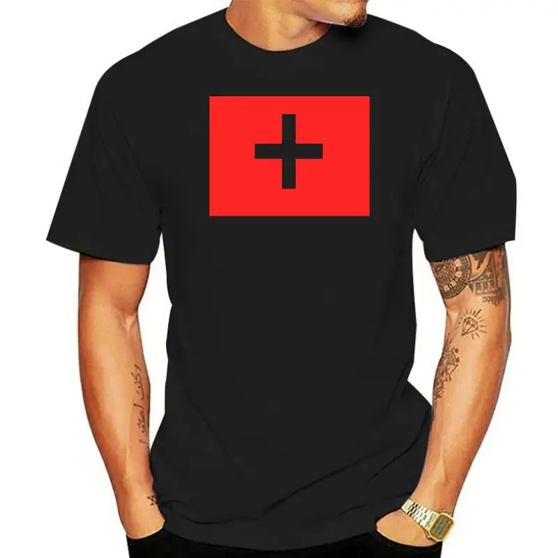 Switzerland Flag Adults Mens T Shirt 12 Colours  Size S - 3XL