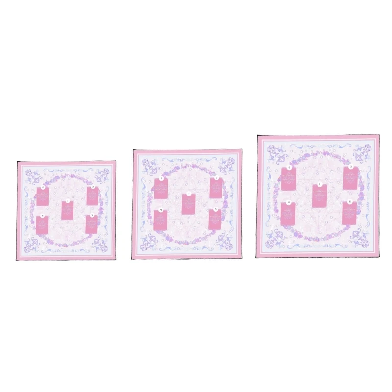 G6DE Artistic Occult Theme Table Mats Durability Elegant Pattern Tablecloth