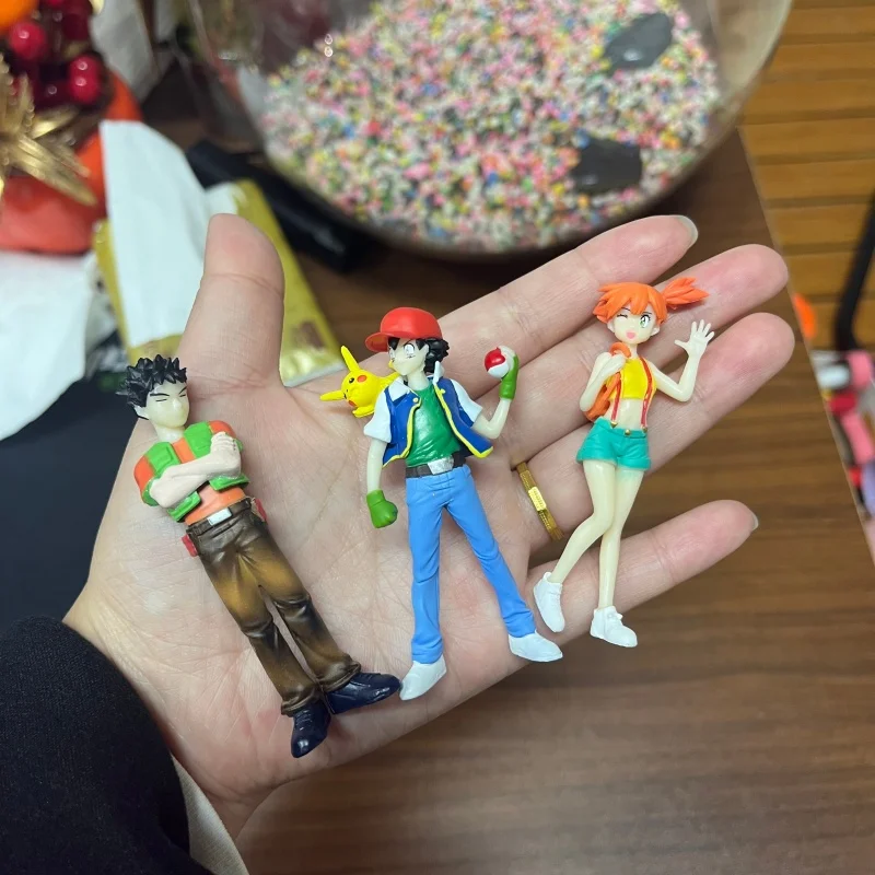 8 センチメートルポケモンサトシ漫画 Pvc 絶妙な手作りモデルデスクトップ装飾玩具グッズクリスマスハロウィン学生ギフト