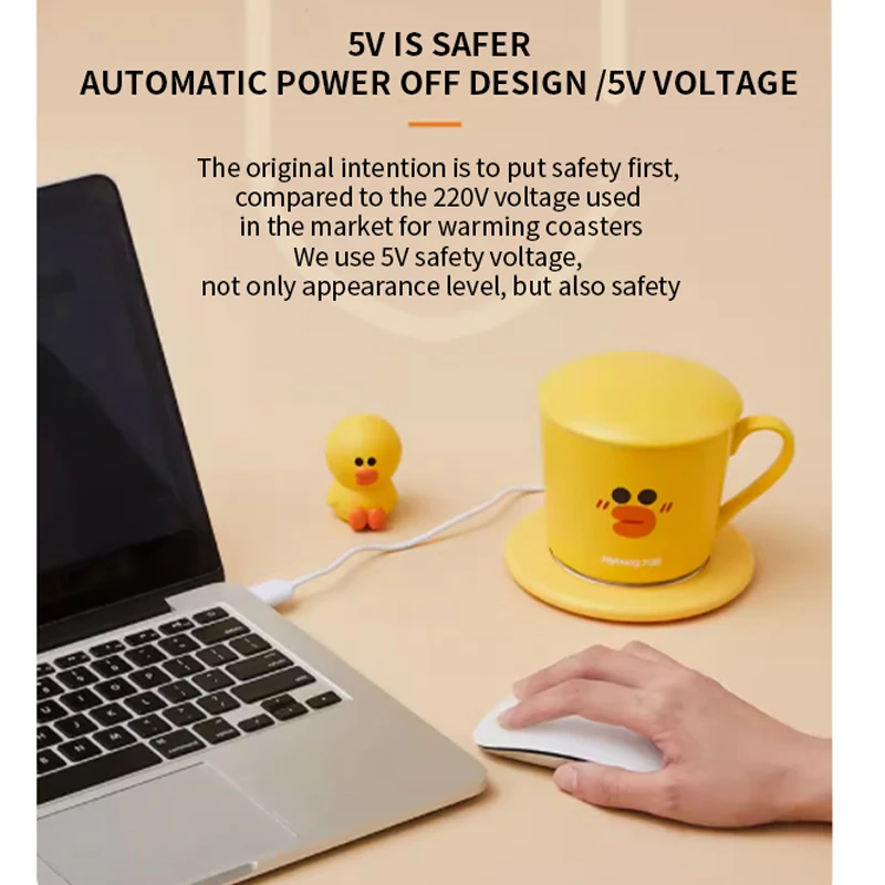 JiuyangConstant temperatura ciepła podstawka zdrowotna kubek przenośne elektryczne podgrzewania wody na mleko kubek biurowy