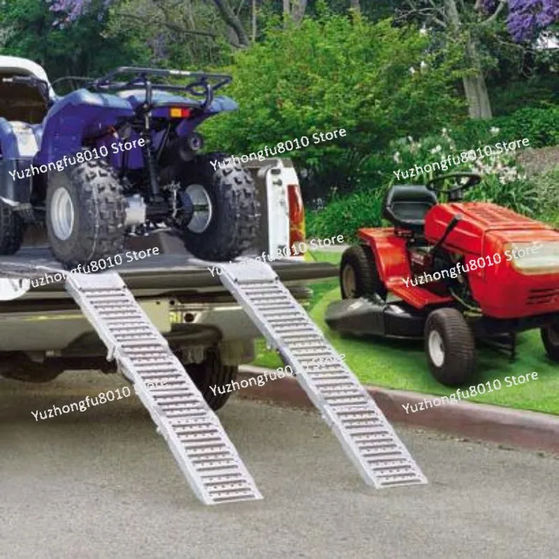 Single Pack Folding Steel Motorcycle ATV Ramp Portable Uphill Board for Easy Access And Storage