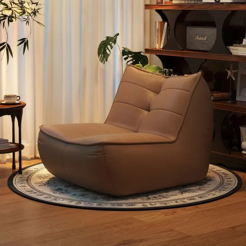 Lazy sofa, single tatami bed, bedroom balcony, living room, leisure bean bag sofa view 4