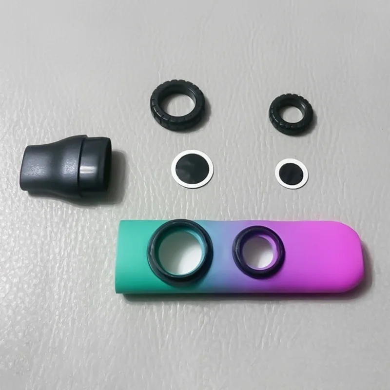 Dual Hole Kazoo Portable Guitar Accompaniment Party Instrument ABS Material Suitable for beginners, kids, students