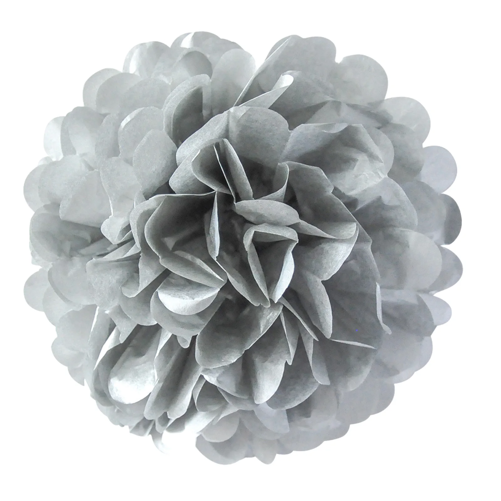 1pcs Set 7.8inch Grey Paper For Birthday Party Paper Flowers Decorations Pom Pom Paper Flower Balls Paper Hanging Tissue Flowers