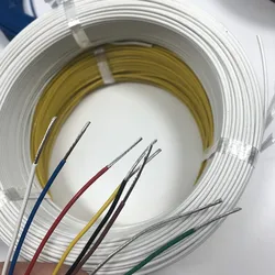 High Temperature cable Ptfe Fep Teflo Insulated Cable Heat Resistant Electronic Tinned Silver Plated Wrap Copper Multi Core Wire