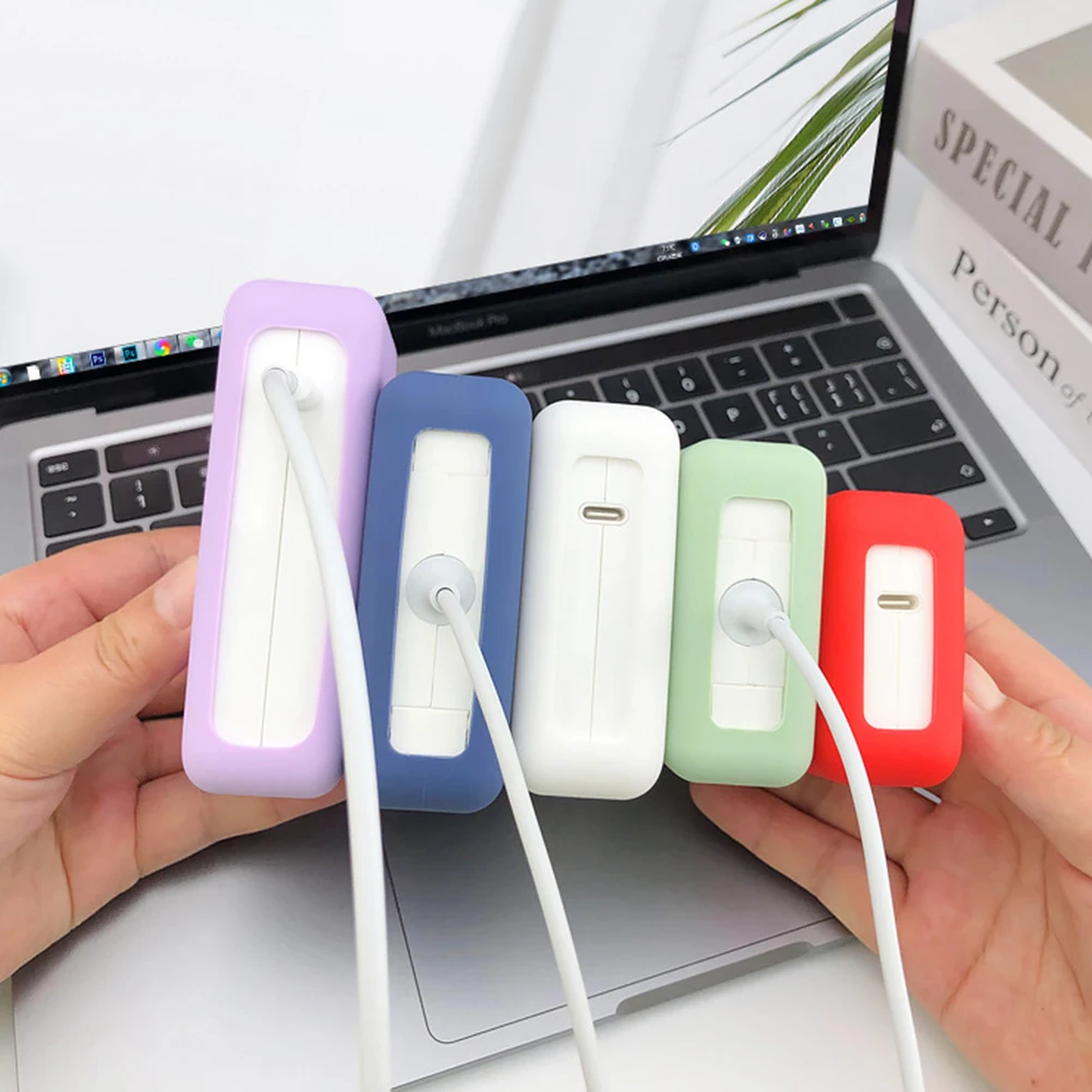 Charger Protective Sleeve Silicone Sleeve 29/30/35/85/87/96/110/140w Charger Anti-shock Case Macbook Case Laptop Power Adapter