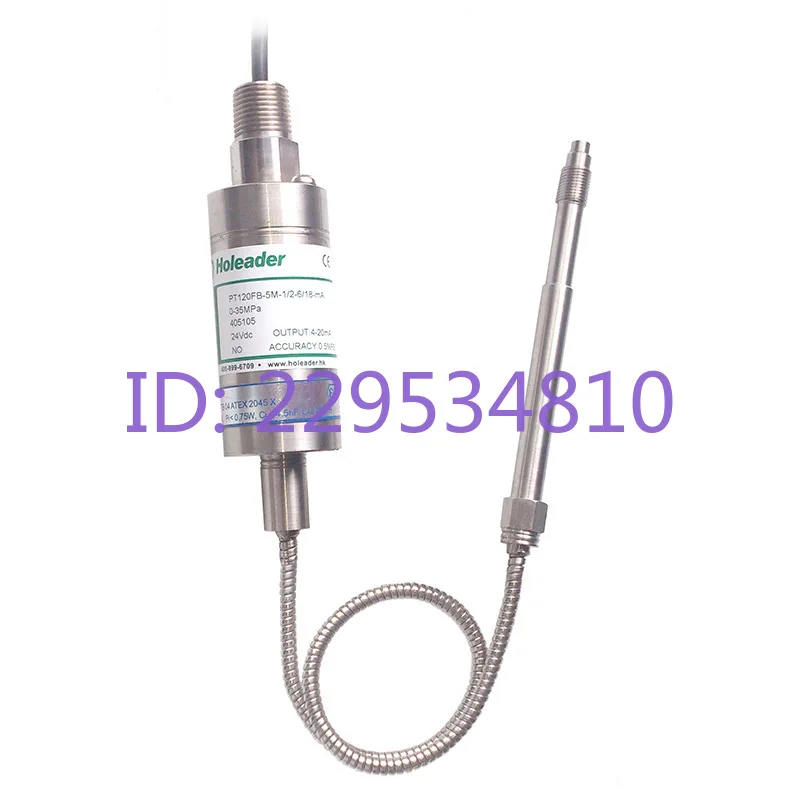 Remote clear melt pressure transmitter high temperature melt pressure sensor