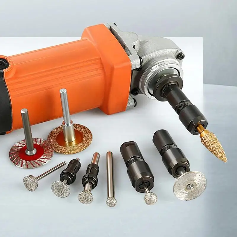 Angle Grinder Modified Adapter To Straight Grinder Chuck For 100-type Angle Grinder M10 Thread grinding, polishing, cutting