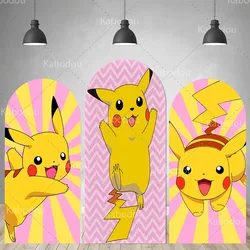 Pokémons Arch Backdrop Doubleside Kid Birthday Party Decoration Baby Shower Photo Photography Background Studio Props