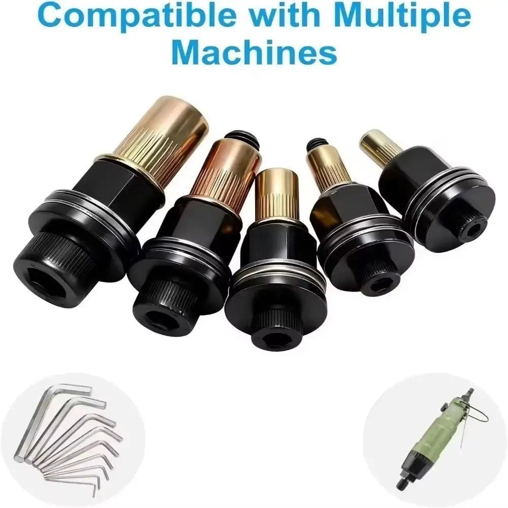 Nut Kit Carbon Steel Rivet Nut Tool Nut Set Riveting Tool Heads Threaded Rivet Nut Kit Simple Tool Rivnut Kit Manual Use