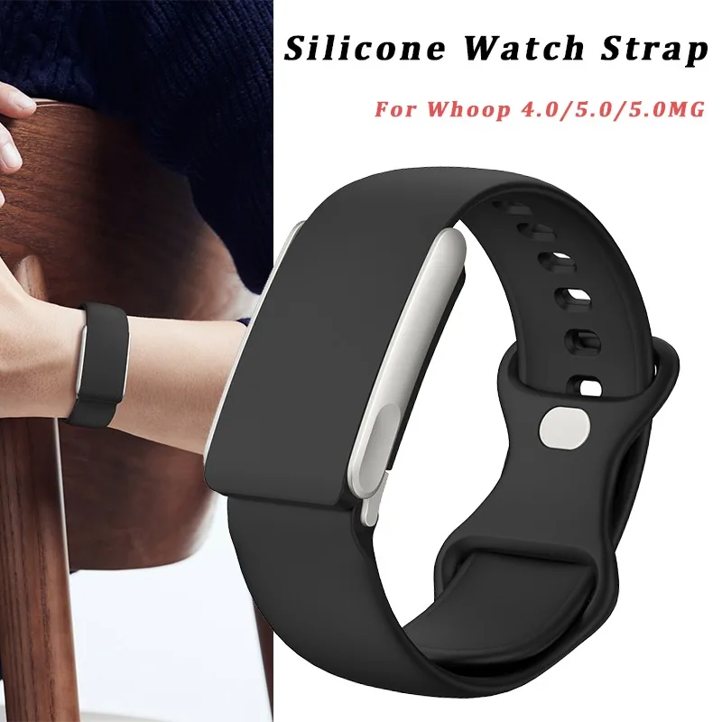 

For Whoop 4.0/5.0 Watch Straps Soft-Touch Silicone Bands For WHOOP One Peak Wristband Fitness Tracker Whoop Life ECG Straps