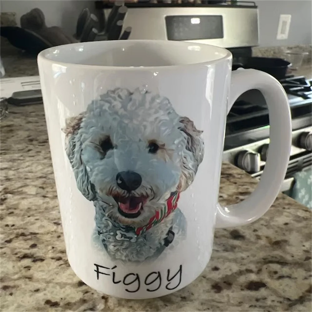 Custom Dog Mug, Dog Picture Mug, Dog Coffee Mug Personalized, Dog Face Mug, Custom Pet Lover Mug, Dog Photo Mug, Dog Mom Dad Gif