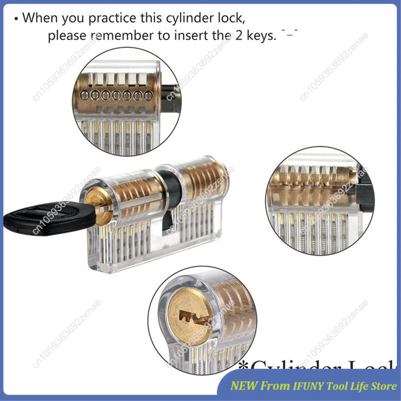 Transparant slot Hangslot Transparant displayslot Kristallen slot Nieuw