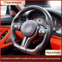 For BMW All Series Carbon Fiber Steering Wheel E92 E93 F30 F31 F34 F35 F10 F25 M Performance Sport Steering Wheel Accessories