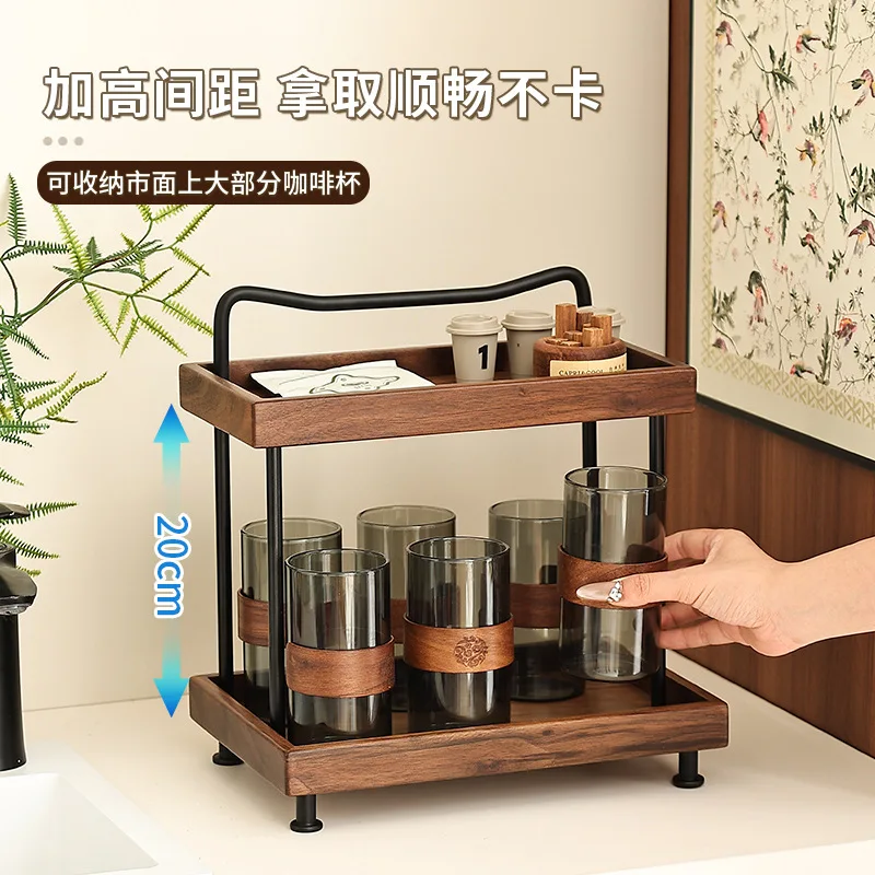 Cup holder Shelf Household dining side cabinet bracket Desktop mug Coffee Tea cup Water storage