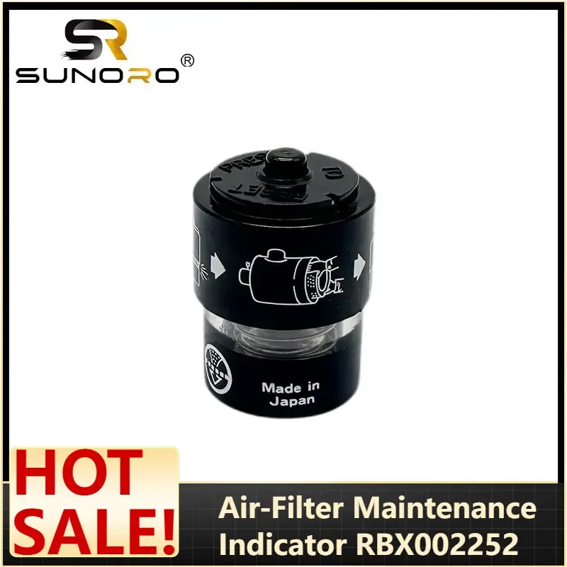 Air-Filter Maintenance Indicator RBX002252 – 24V Service Gauge for Portable Compressors, Plug-and-Play, 12-Month Warranty
