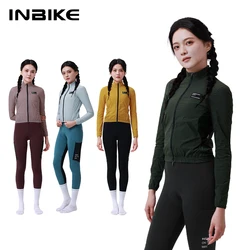 INBIKE Women's Windbreaker Lightweight Waterproof MTB Cycling Clothing Running Jackets for Riding Bike Biking Clothes Quick Dry