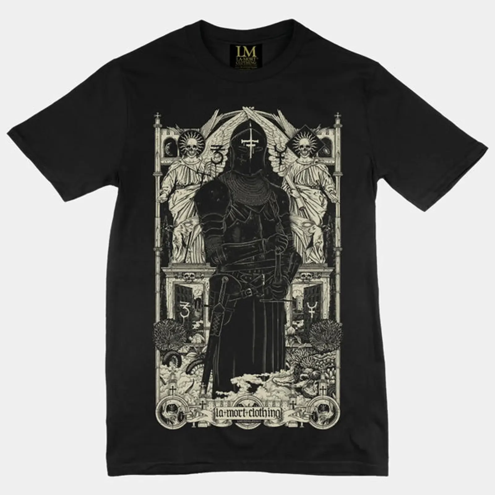 Morality T shirt BW B vintage Washed designer clothes Slightly graphic homme Versatile streetwear Stretched Soft Breathable