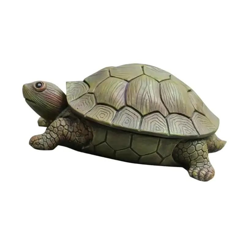 A52E Unique Turtles Themed Resin Container With Storage Function Great Gift Addition For Various Occasions