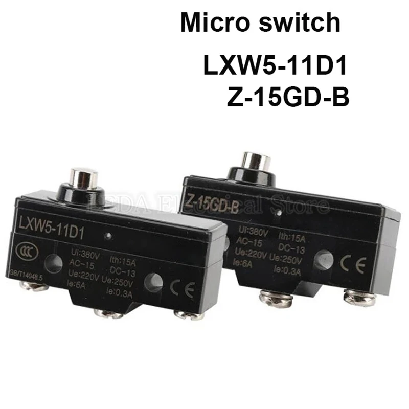 1Pcs LXW5-11D1/Z-15GD-B 380V 15A Micro Switch Self Reset Press Microswitch Limit Switch Travel Switch