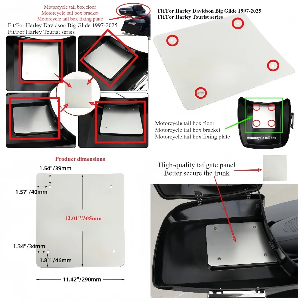 

Крепление для кофра мотоцикла, кронштейн для кофра, подходит для Harley Davidson Big Glide Touring Series 1997-2025