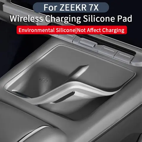 For ZEEKR 7X Wireless Charging Pad Central Control Silicone Anti-Slip Mat Car Interior Accessories