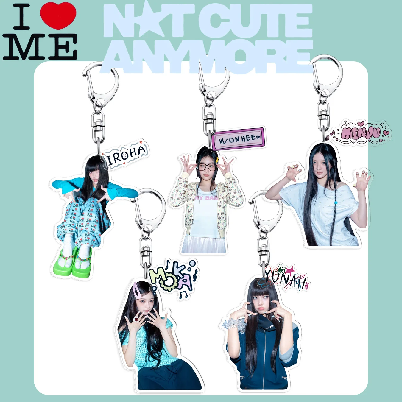 

Illit Keychain, Wonhee, Iroha, Yunah, Moka, Minju Keychain, Human-Shaped Keychain, Fan Merchandise, Desktop Decoration, Collectibles, Living Room Decoration, Desk Decoration, Car Hanging Ornament, Bag Pendant, Birthday Gift, Party Accessories