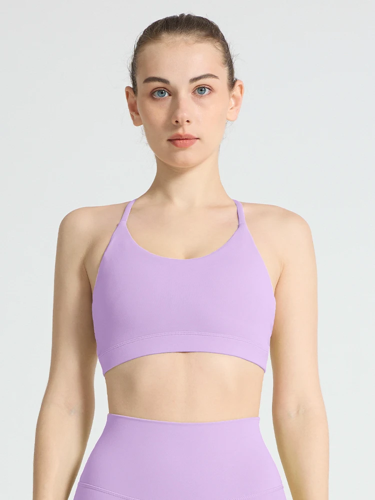 Women's Shock-proof Breathable Sports Bras Sexy Triangular Back Self-Cultivation Comfortable Running Fitness Training Yoga Vest