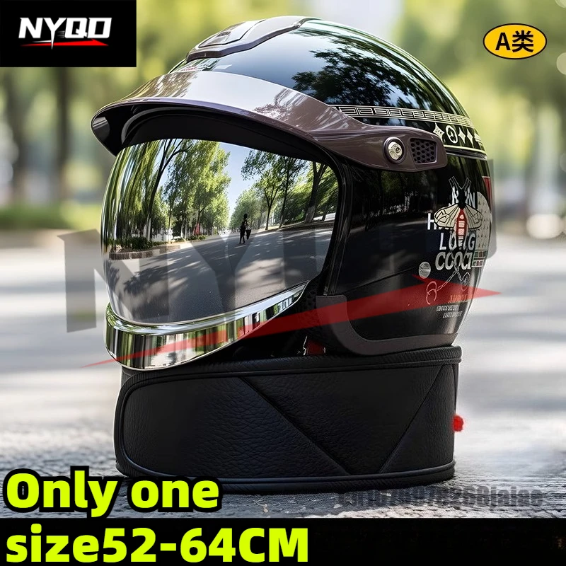 

Unisex Full Face Motorcycle Helmet 3C Certified Winter Warm Electric Bike Riding Helmet with Rainproof Visor