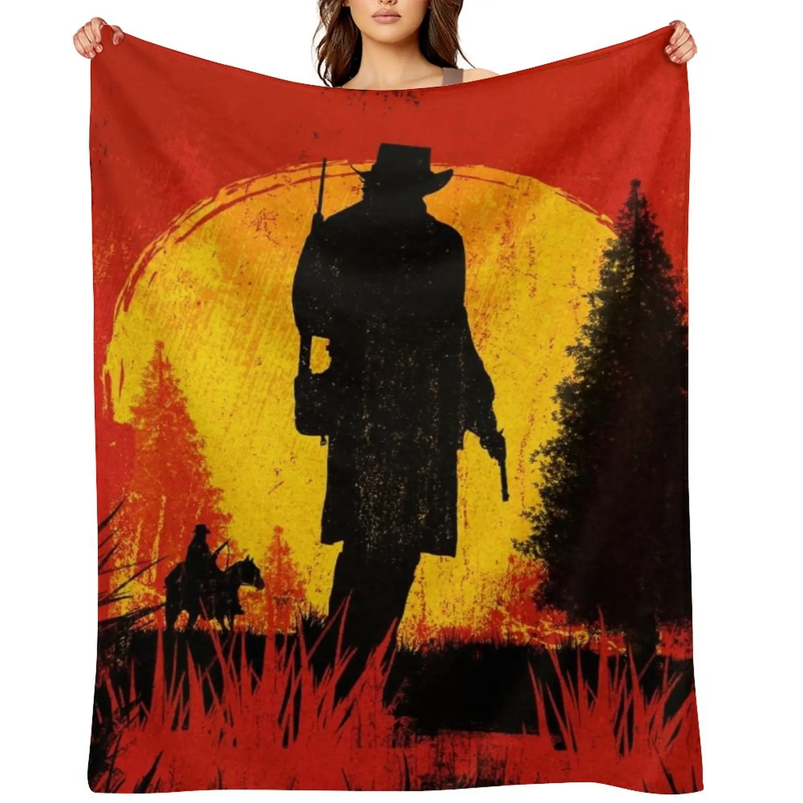 

RDR Throw Blanket Luxury Thicken Luxury Throw Camping Plush Blankets