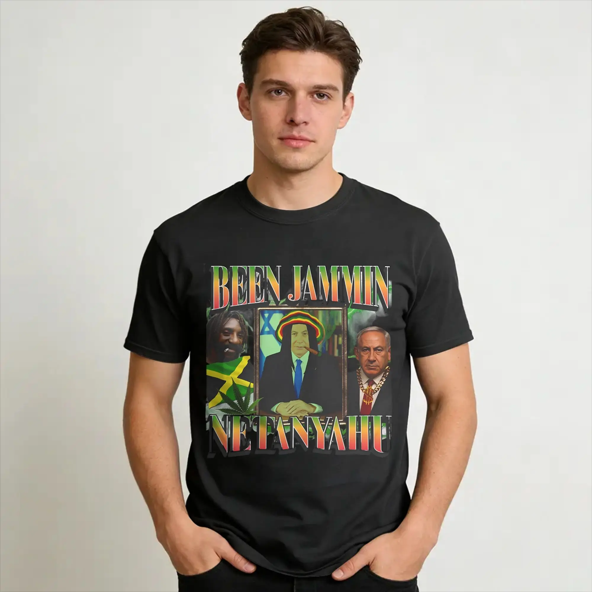 BYE-BYE BIBI Benjamin Netanyahu Leaves Office  Tee Shirt for Men Women Gift T Shirts  100% Cotton Clothing