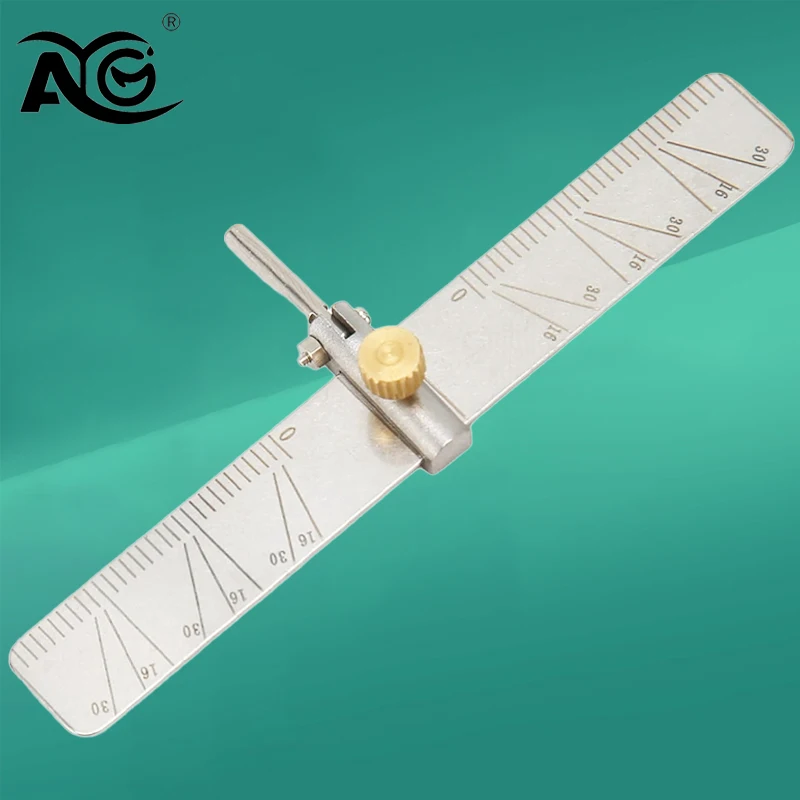 

AG Dental Implant Guide Set Implant Locating Guide Interproximal Reduction Gauge Ruler Implant Measuring Ruler Dentistry Tool