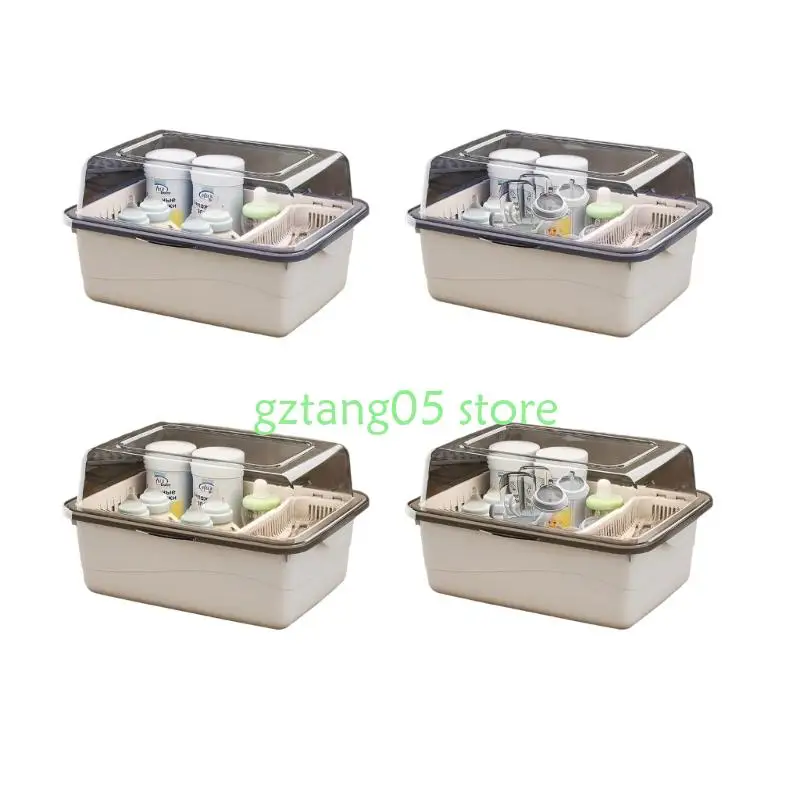 

57ee Storage Box Containable Storage Container с организатором для кормящих бутылок для сушильной стойки
