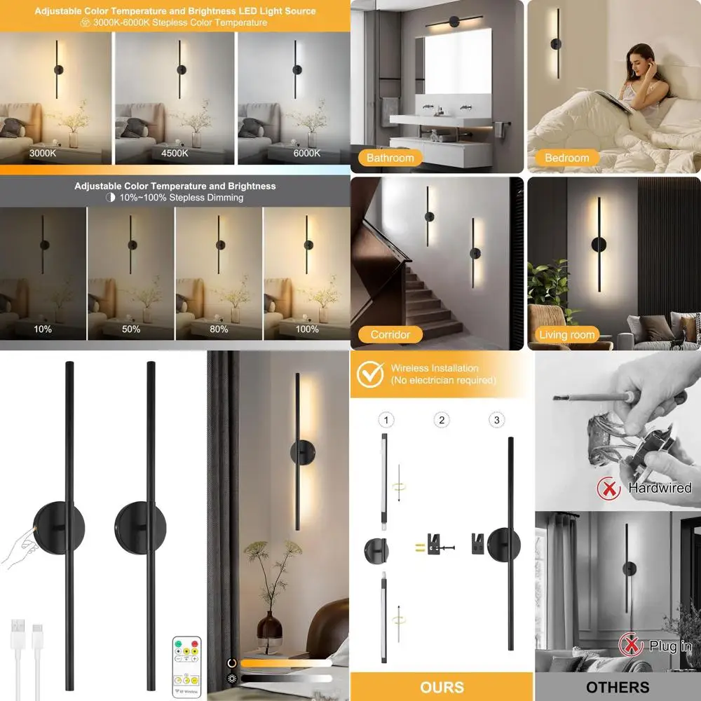 Black Cordless Led …