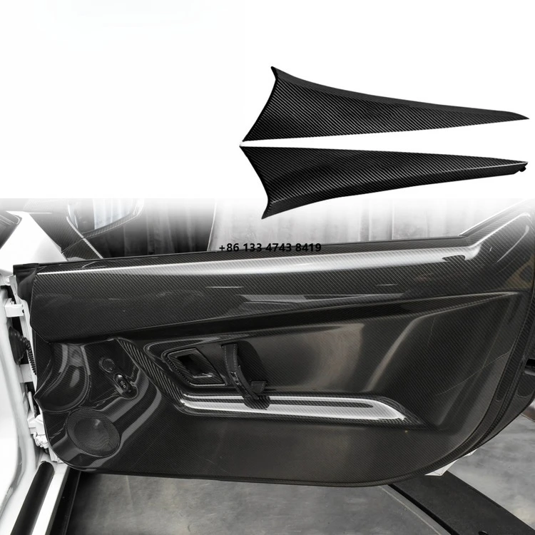 

2012-2022 body parts of dry carbon fiber door trim panel inner cover insert