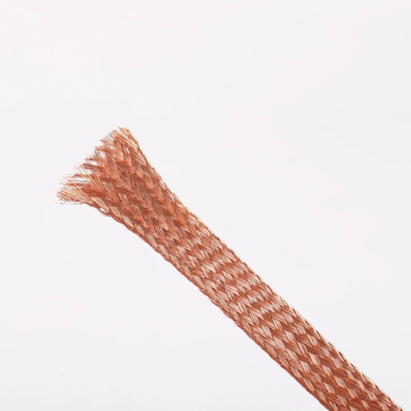 5 متر النحاس مضفر الشريط الطائر 1.5mm2 / 2.5 /4 مربع شقة لينة الأسلاك النحاسية العارية المعلبة شريط موصل