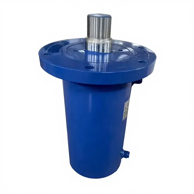 Single acting hydraulic cylinder 60 bore 220mm stroke, hard chrome plated piston rod, flange installation 22 pressure 1 year