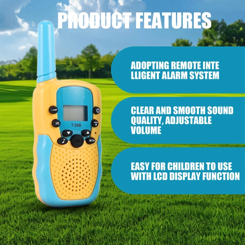 3 PCS Walkie Talkies For Kids, 3 KM Range Indoor Outdoor Activity Stem Toys, Birthday Gifts For Boys And Girls